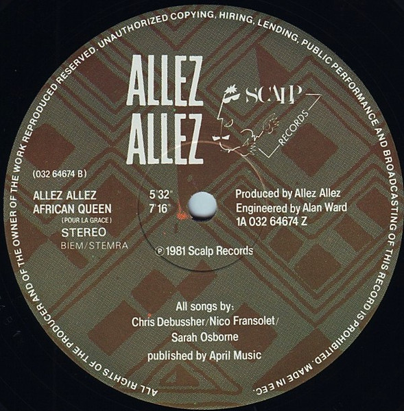 Allez Allez - African Queen | Scalp Records (1A 032 64674 Z) - 4