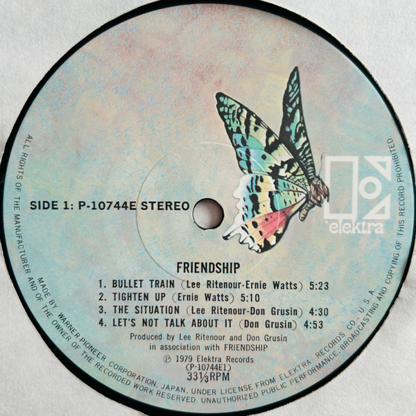 Friendship = Friendship - Friendship = アンサンブル | Elektra (P-10744E) - 3