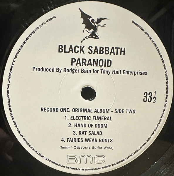 Black Sabbath - Paranoid | BMG (4099964187052) - 4