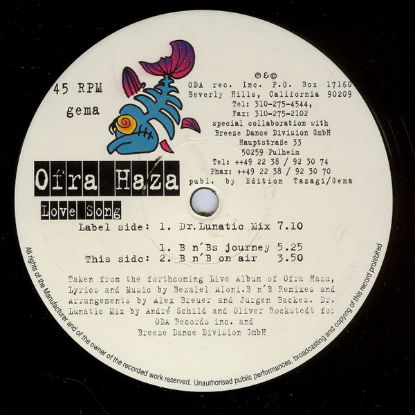 Ofra Haza - Love Song | Bionic Beat Recordings (BIO 0195)