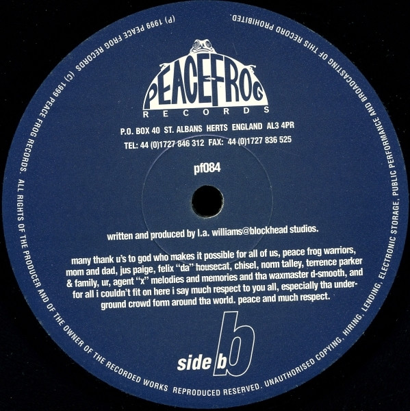 L.A. Williams - Tha Sorcerer | Peacefrog Records (PF084) - 2