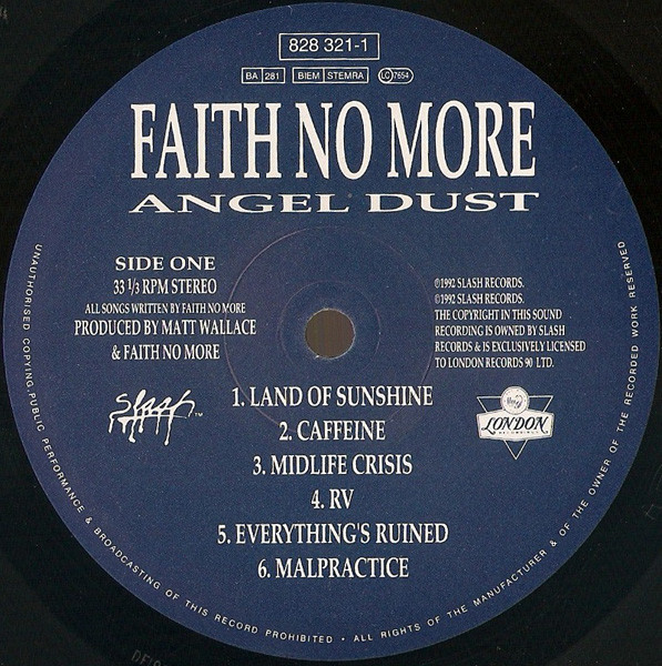 Faith No More - Angel Dust | Slash (828 326-1) - 4
