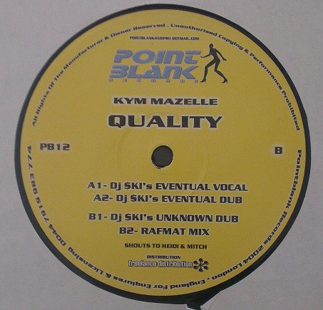 Kym Mazelle - Quality ($ki Remixes) | Point Blank Records (PB012)