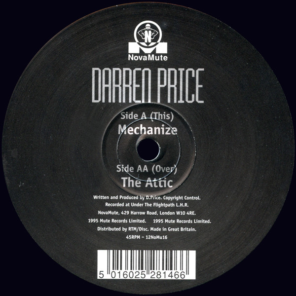 Darren Price - Mechanize / The Attic | NovaMute (12NoMu16)