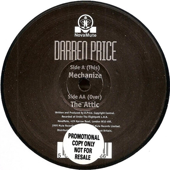 Darren Price - Mechanize / The Attic | NovaMute (12NoMu16) - 2
