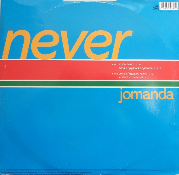 Jomanda - Never | Atlantic (A 8347 T) - 4