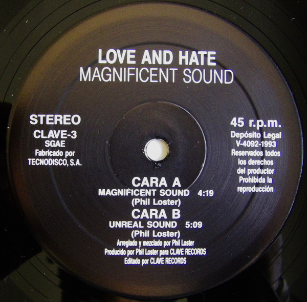 Love & Hate - Magnificent Sound | Clave Records (CLAVE-3) - 3
