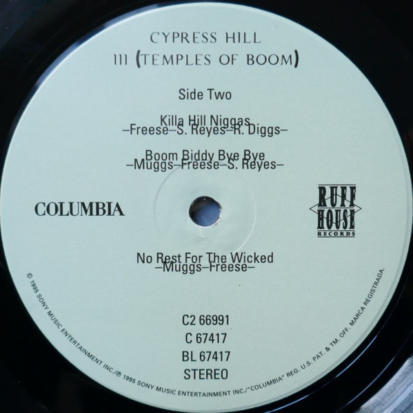 Cypress Hill - III (Temples Of Boom) | Columbia (C2 66991) - 4