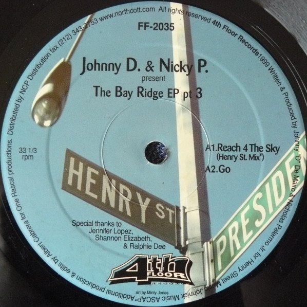 Johnny D. & Nicky P. - The Bay Ridge EP Pt 3 | 4th Floor Records (FF-2035)