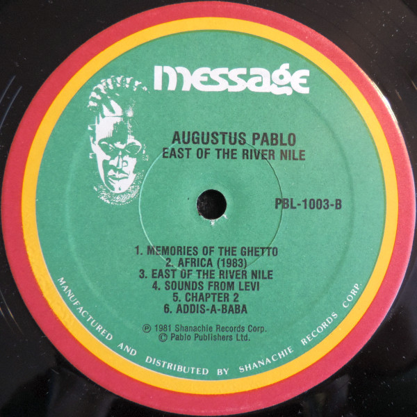 Augustus Pablo - East Of The River Nile | Message (MESSAGE 1003) - 4