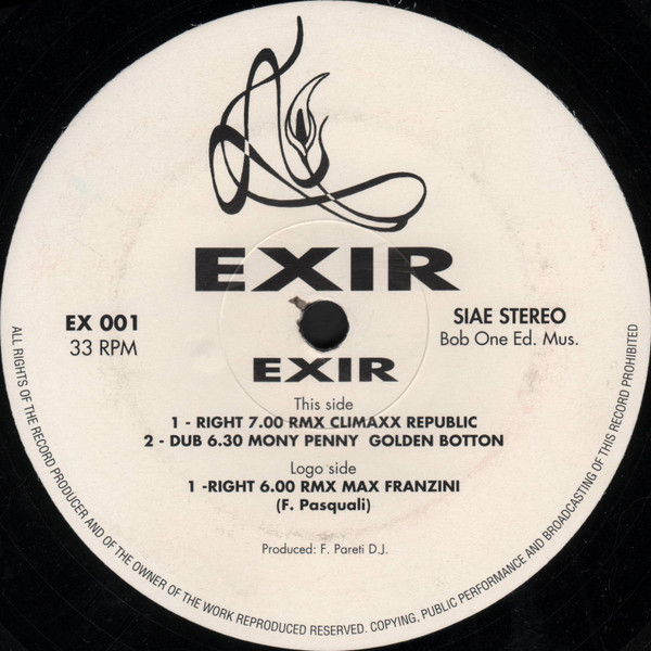 Exir - Right | Bob One Edizioni Musicali (EX 001) - main