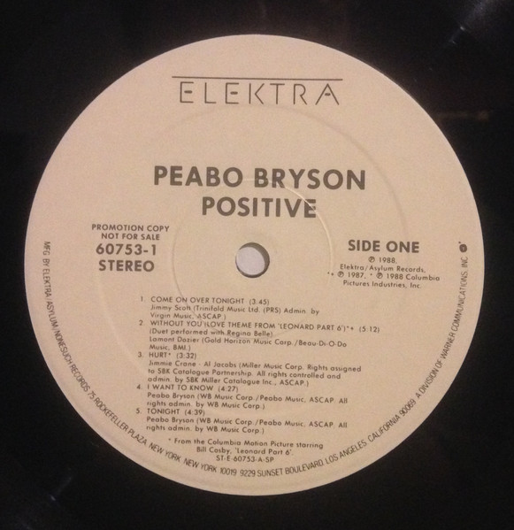 Peabo Bryson - Positive | Elektra (60753-1) - 3 Peabo Bryson - Positive | Elektra (60753-1) - 3