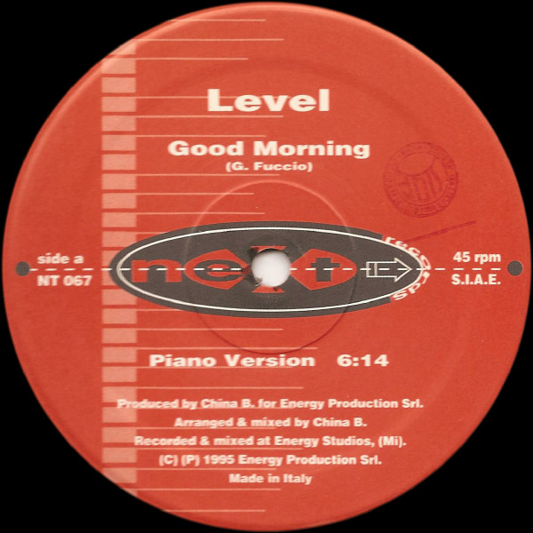 Level - Good Morning | Next Records (NT 067)