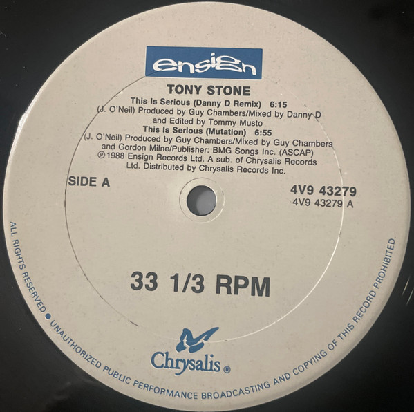Tony Stone - This Is Serious | Ensign (4V9 43279) - 2