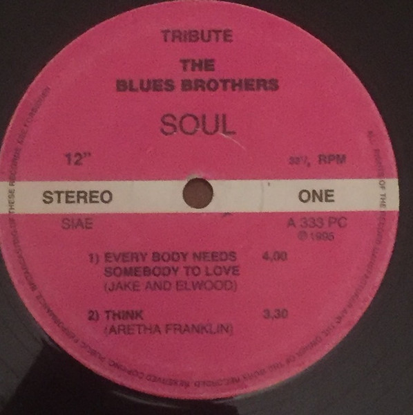 The Blues Brothers - Soul | Not On Label (A 333 PC)