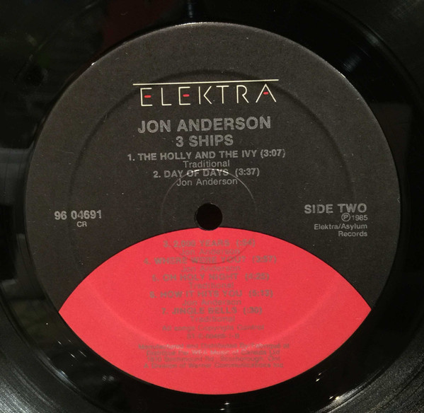 Jon Anderson - 3 Ships | Elektra (96 04691) - 2