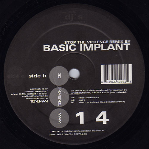 Men Of Noise - Stop The Violence | Toneman (Toneman 14) Men Of Noise - Stop The Violence | Toneman (Toneman 14)