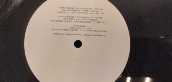Bogdan Raczynski - Ibiza Anthems Vol. 4 | Rephlex (cat 102 ep) - 2