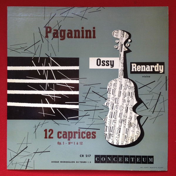 Ossy Renardy , Eugene Helmer , Niccolò Paganini - Paganini 12 Caprices Op.1 - N°1 à 12 | Concerteum (CR 217)
