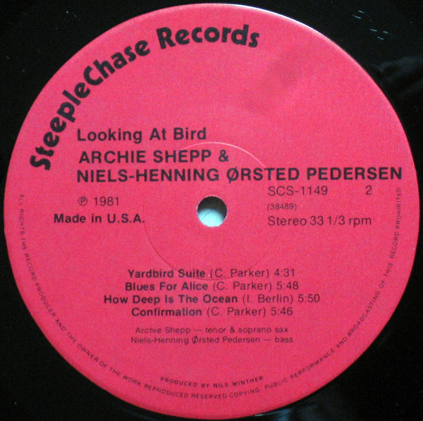 Archie Shepp & Niels-Henning Ørsted Pedersen - Looking At Bird | SteepleChase (SCS 1149) - 4 Archie Shepp & Niels-Henning Ørsted Pedersen - Looking At Bird | SteepleChase (SCS 1149) - 4