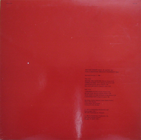 Archie Shepp & Niels-Henning Ørsted Pedersen - Looking At Bird | SteepleChase (SCS 1149) - 2 Archie Shepp & Niels-Henning Ørsted Pedersen - Looking At Bird | SteepleChase (SCS 1149) - 2