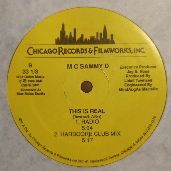 MC Sammy D - Bat Rap | Chicago Records & Filmworks, Inc. (CRFW 1001) - 2 MC Sammy D - Bat Rap | Chicago Records & Filmworks, Inc. (CRFW 1001) - 2