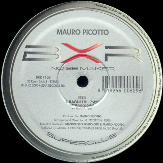 Mauro Picotto - Underground / Baguette | BXR (BXR 1108) - 2