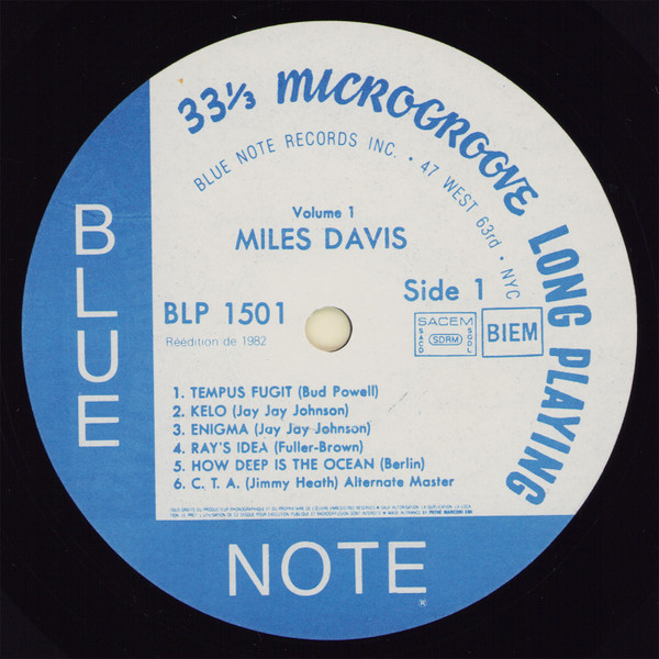 Miles Davis - Volume 1 | Blue Note (BLP 1501) - 3