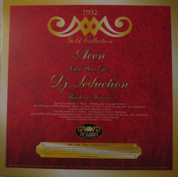 Acen / DJ Seduction - Close Your Eyes / Hardcore Heaven | VIP Classics (VIPCLASSICS-1032) - 2