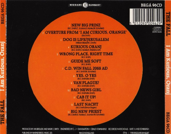 The Fall - I Am Kurious Oranj CD | Beggars Banquet (BEGA 96CD) - 3