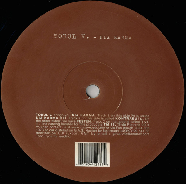 Torul - Nia Karma | Thule Records (Thl 18)