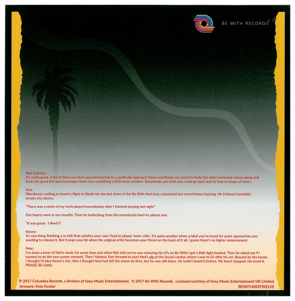 Ned Doheny - Labor Of Love (Kenny Dickenson Remix) | Be With Records (BEWITH003TWELVE) - 2