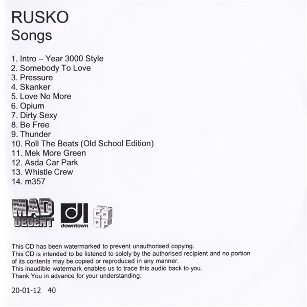 Rusko - Songs | Mad Decent (none)