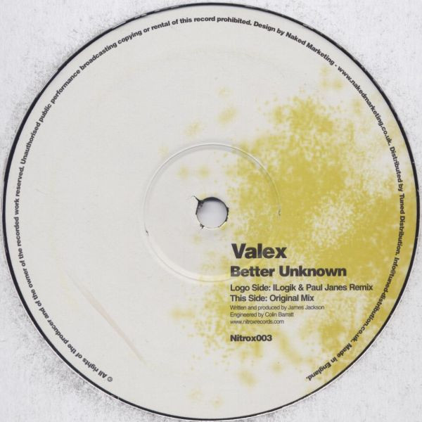 Valex - Better Unknown | Nitrox Records (Nitrox003) - main