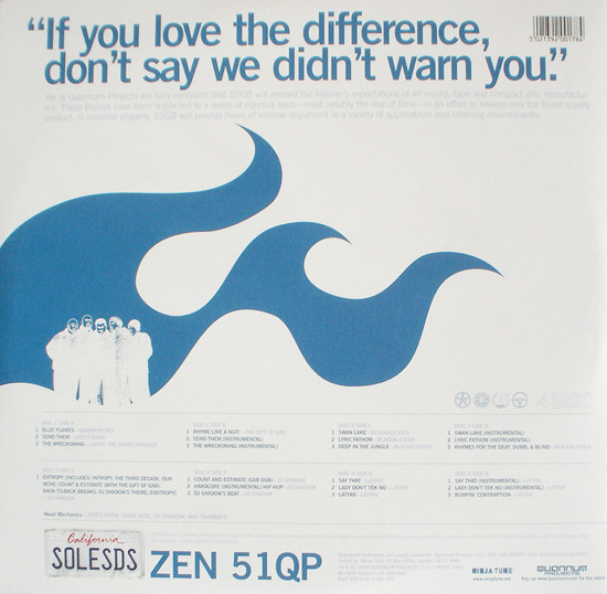 Various - Quannum Presents Solesides - Greatest Bumps | Ninja Tune (ZEN 51 QP) - 4