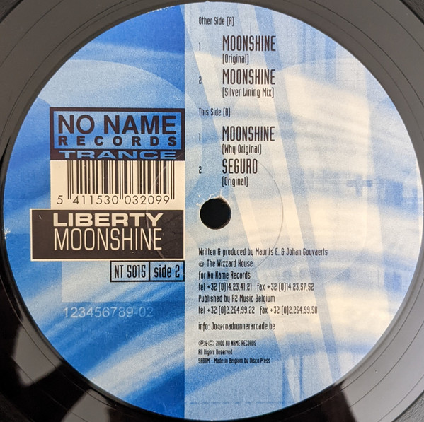 Liberty - Moonshine | No Name Records Trance (NT 5015) - 4