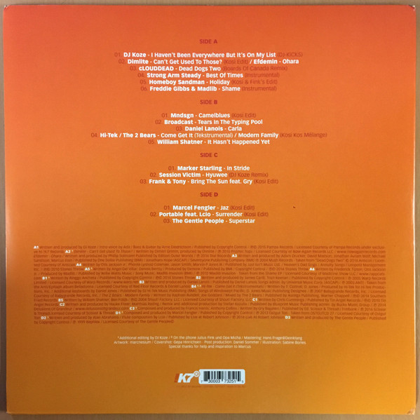DJ Koze - DJ-Kicks | !K7 Records (K7325LP) - 2 DJ Koze - DJ-Kicks | !K7 Records (K7325LP) - 2