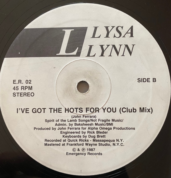 Lysa Lynn - I've Got The Hots For You | Emergency Records (E.R. 02)