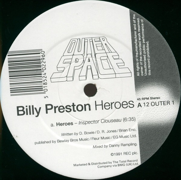 Billy Preston - Heroes | Outer Space Records (12 OUTER 1) - 2