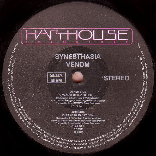Synesthasia - Venom | Harthouse (HH 059)