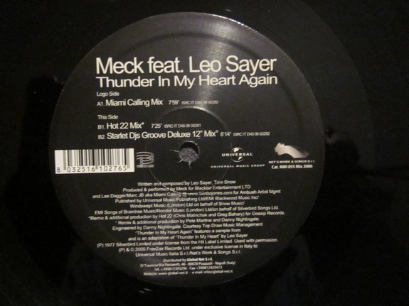Meck Feat. Leo Sayer - Thunder In My Heart Again | Net's Work & Songs S.r.l. (NWI 055 Mix 2006) - 4