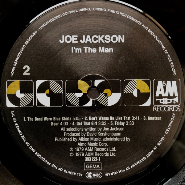 Joe Jackson - I'm The Man | A&M Records (393 221-1) - 4