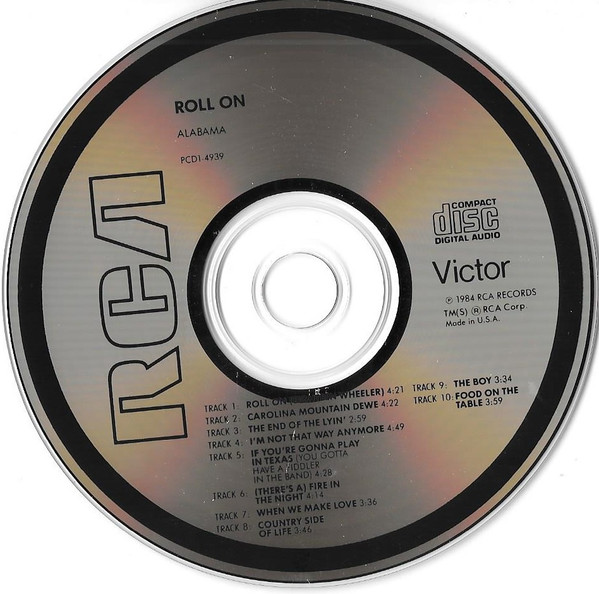 Alabama - Roll On | RCA (PCD14939-RE) - 3