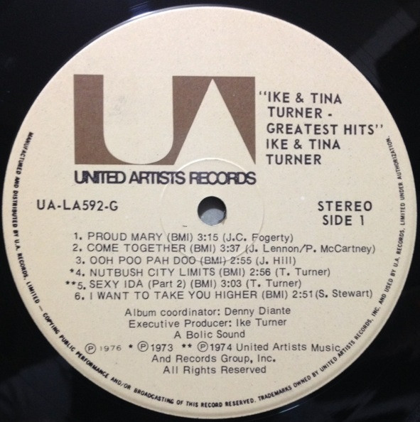 Ike & Tina Turner - Greatest Hits | United Artists Records (UA-LA592-G) - 3