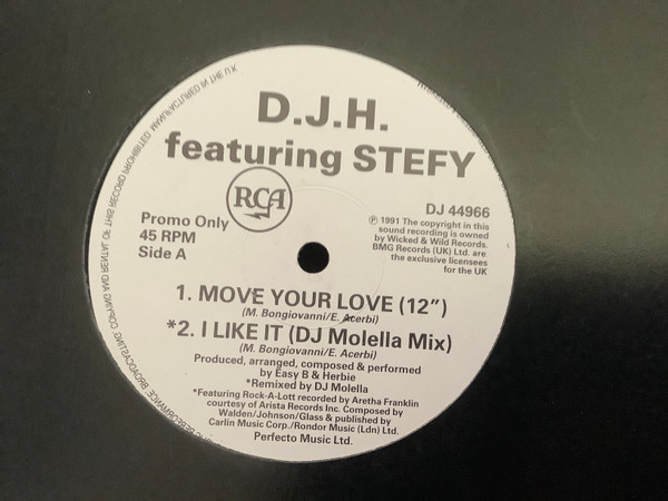 DJ H. Feat. Stefy - Move Your Love | RCA (DJ 44966) - main