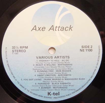 Various - Axe Attack | K-Tel (NE 1100) - 4 Various - Axe Attack | K-Tel (NE 1100) - 4