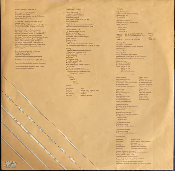 Yes - Going For The One | Atlantic (ATL 50 379) - 4