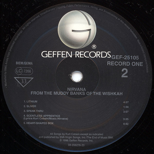 Nirvana - From The Muddy Banks Of The Wishkah | Geffen Records (GEF 25105(2)) - 4