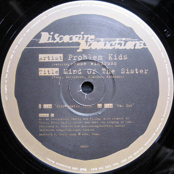 Problem Kids Featuring Rose Windross - Mind Of The Sister | Discocaine Productions (DP007)