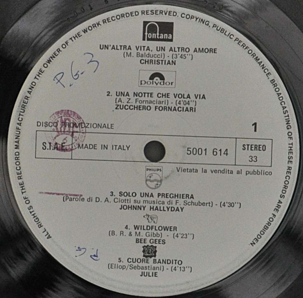 Various - Disco Promozionale | PolyGram (5001 614)